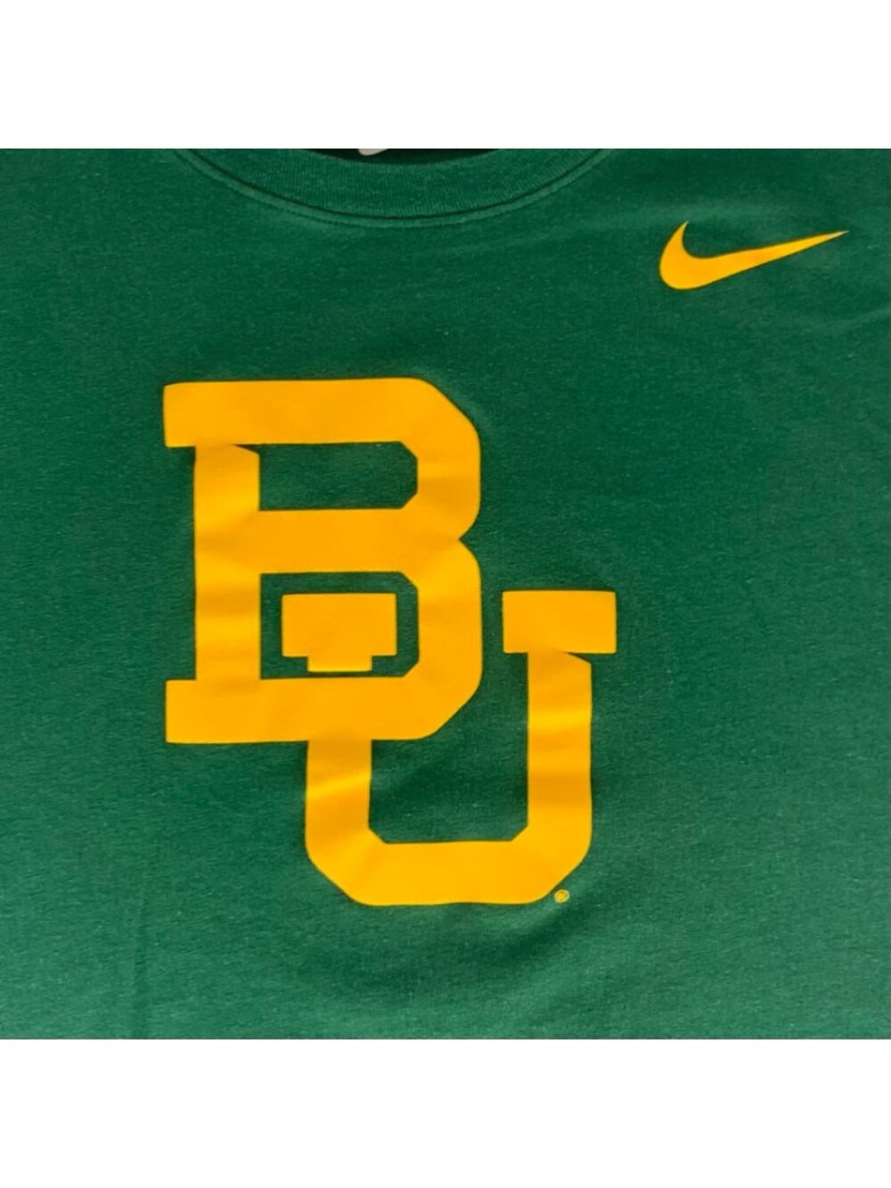 Baylor Bears NCAA Green Nike Dri Fit Short Sleeve Crewneck Shirt Mens XL - Picture 2 of 5